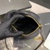 Y Circle Quilted Textured-leather Bag Black