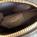 Y Circle Quilted Textured-leather Bag Black