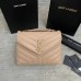 Y Small Loulou 23 Beige Leather Gold 23x17x9cm