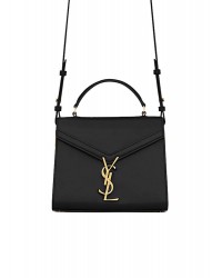 Y Cassandra Mini Top Handle Bag in Box Leather