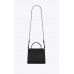 Y Cassandra Mini Top Handle Bag in Box Leather