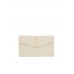 Y Uptown Pouch Grain De Poudre Embossed Leather in Blanc Vintage