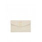 Y Uptown Pouch Grain De Poudre Embossed Leather in Blanc Vintage