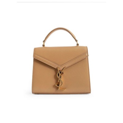 Y Cassandra Mini Top Handle Bag in Box Leather