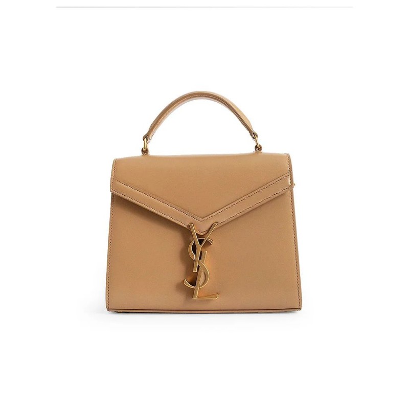 Y Cassandra Mini Top Handle Bag in Box Leather