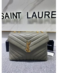 Y Loulou Medium Chain Bag In Y Leather