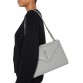 Y Large Tri-Quilted Matelasse Grain De Poudre Flap 1424 Nero Multi, Women’s, Shoulder Bags