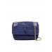 Y Niki Medium Chain Bag in Raffia and Leather