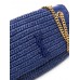 Y Niki Medium Chain Bag in Raffia and Leather