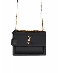 Y Sunset Medium Chain Bag In Coated Bark Leather