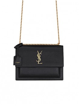 Y Sunset Medium Chain Bag In Coated Bark Leather