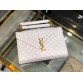 Y ENVELOPE MEDIUM BAG IN MIX MATELASS�� GRAIN DE POUDRE EMBOSSED LEATHER