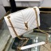 Y ENVELOPE MEDIUM BAG IN MIX MATELASS�� GRAIN DE POUDRE EMBOSSED LEATHER