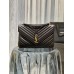 Y College Large Chain Bag Black With Gold Hardware