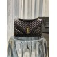 Y College Large Chain Bag Black With Gold Hardware