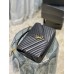 Y College Large Chain Bag Black With Gold Hardware