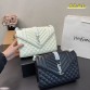 Y ENVELOPE Medium Chain Bag in Supple Matelasse Leather size :25.4 *  17 cm