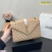 Y ENVELOPE Medium Chain Bag in Supple Matelasse Leather size :25.4 *  17 cm