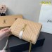 Y ENVELOPE Medium Chain Bag in Supple Matelasse Leather size :25.4 *  17 cm