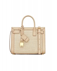 Y Sac De Jour Nano in Canvas in Beige and Sea Salt