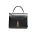 Y Cassandra Medium Top Handle Bag in Shiny Leather