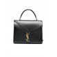 Y Cassandra Medium Top Handle Bag in Shiny Leather