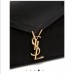 Y Cassandra Medium Top Handle Bag in Shiny Leather