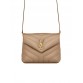 Y Loulou Toy Bag in Matelasse ‘Y’ Leather in Greyish Brown
