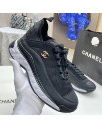 Chanel black sneakers