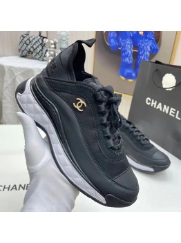 Chanel black sneakers