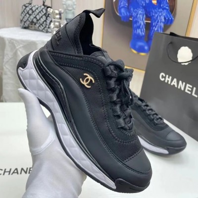 Chanel black sneakers