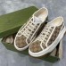 Gucci Retro Monogram Embroidered Canvas Shoes