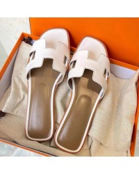 Hermès Sheepskin Slippers