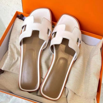 Hermès Sheepskin Slippers