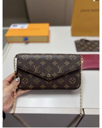 LV three in one chain bag
