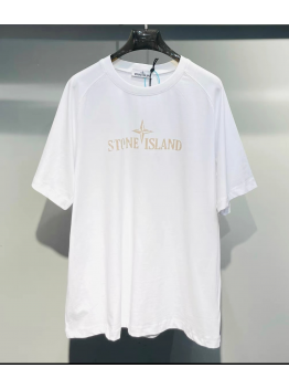 Stone Island printed logo short - sleeved shirt